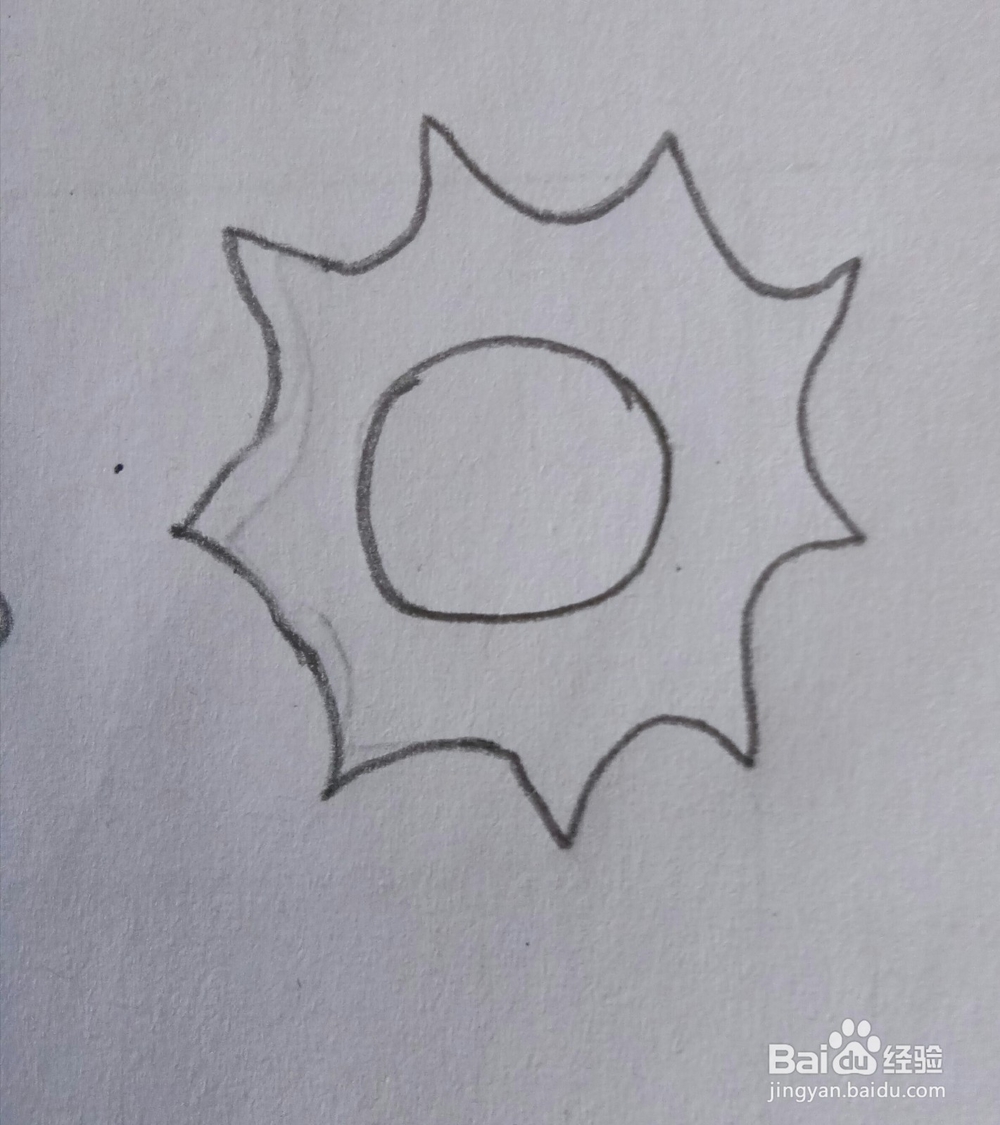 简笔画向日葵画法九
