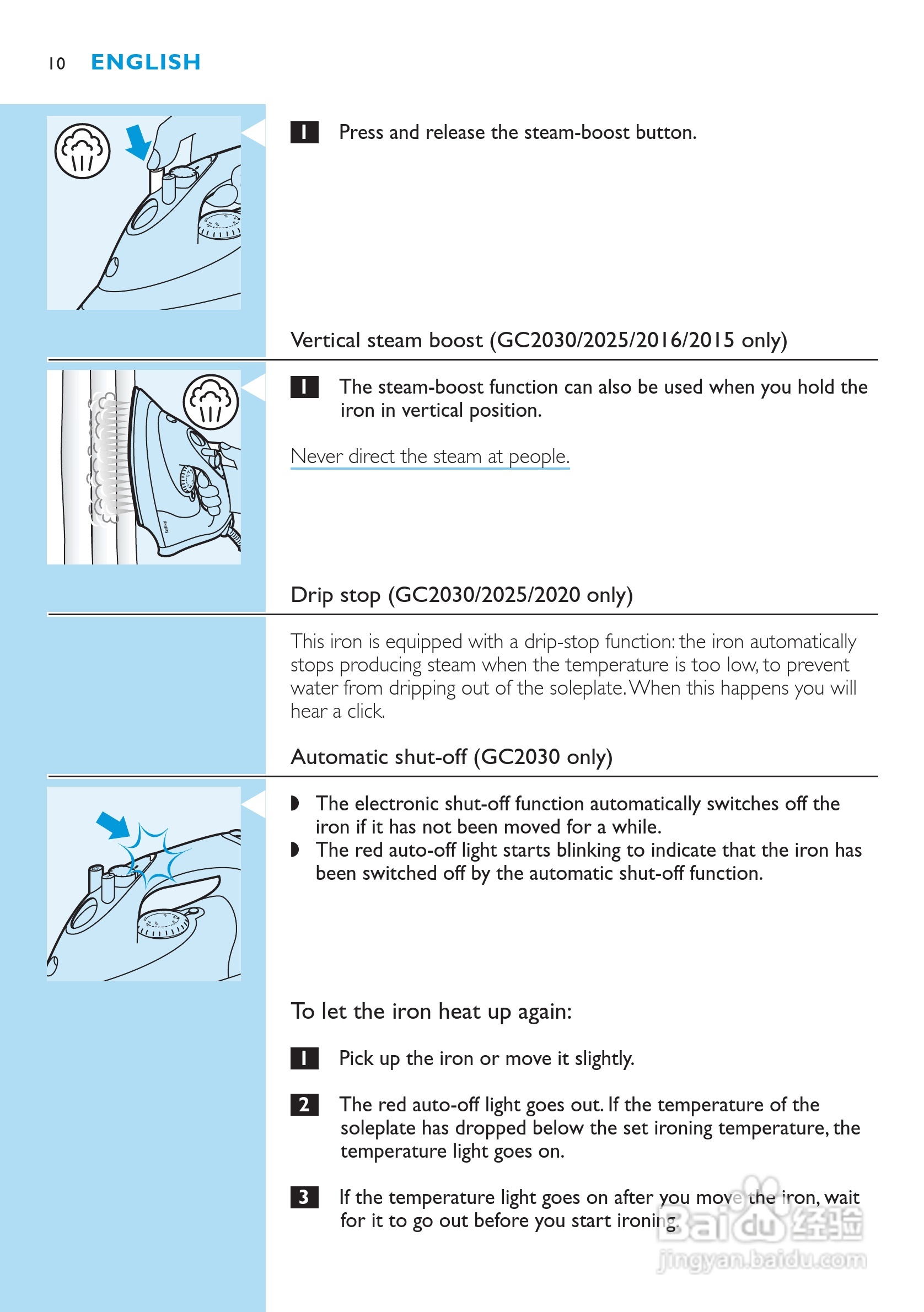 PHILIPS GC2006电熨斗使用说明书:[1]