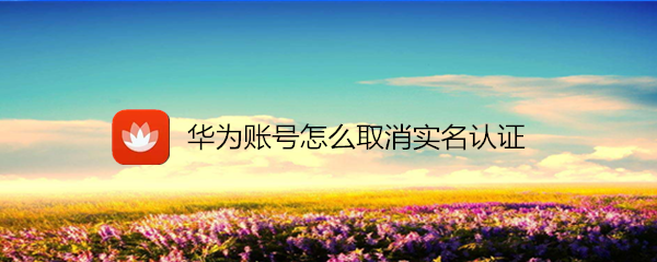 华为账号怎么取消实名认证