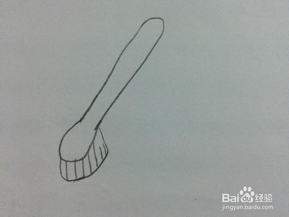 简笔画绘画刷子