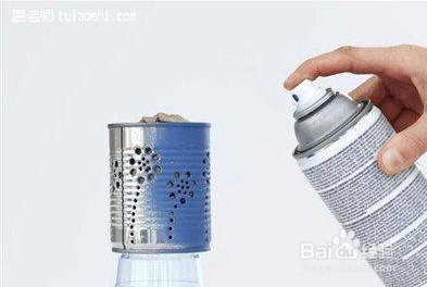 铁罐制作清新小烛台