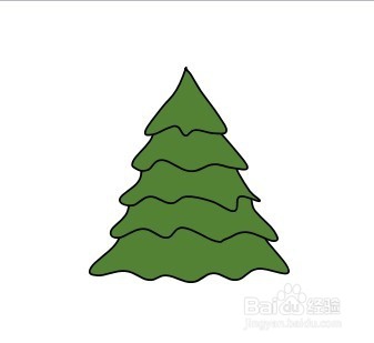 画圣诞树的简笔画