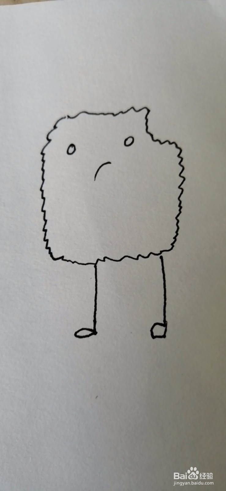 简笔画-可爱卡通海绵宝宝简笔画