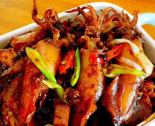 冬笋榄菜焖籽乌