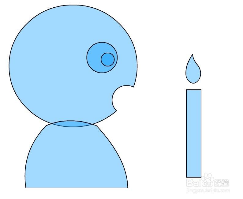 flash做一个人嘴巴吹动效果