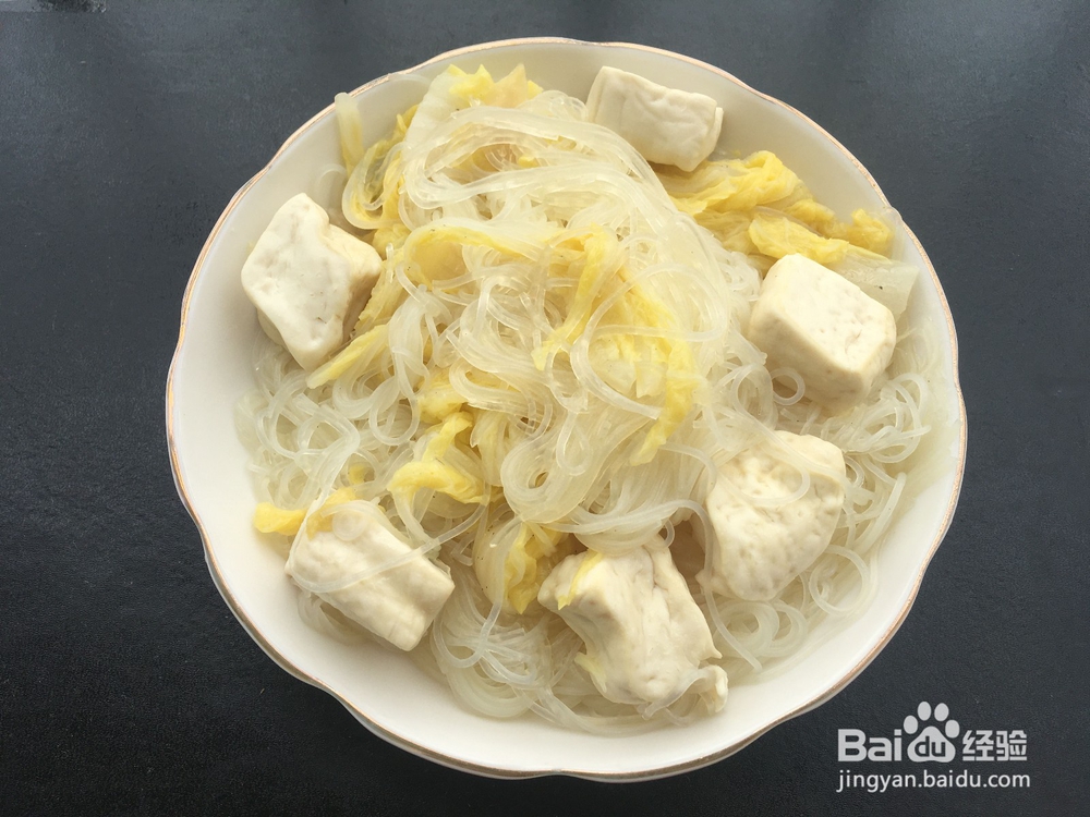 白菜炖豆腐米粉怎么做?