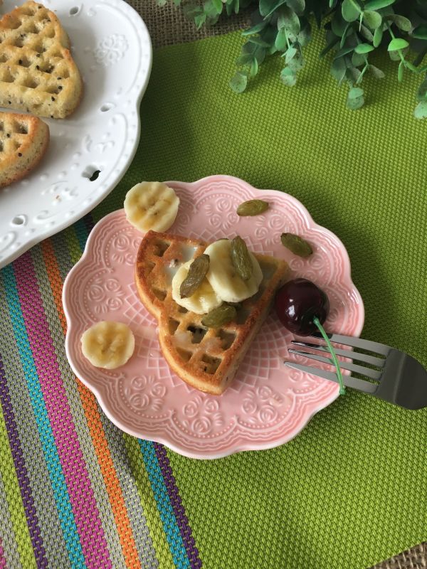 黑芝麻香蕉华夫饼