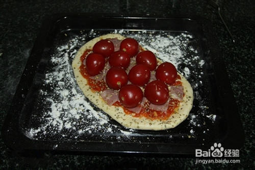番茄培根披萨
