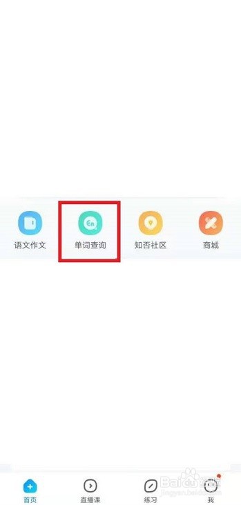 作业帮怎么查询英语单词