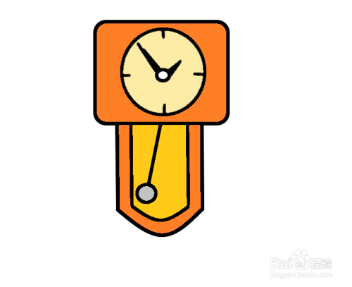 怎么画一个摆钟?