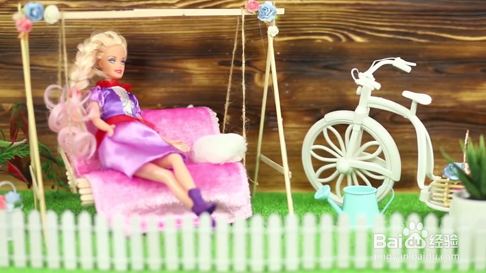 怎么给芭比diy摇摇椅？