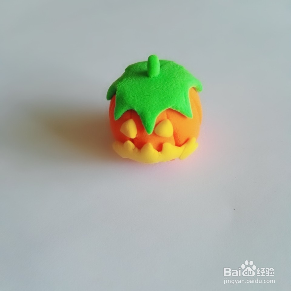 超轻粘士-----南瓜灯教程