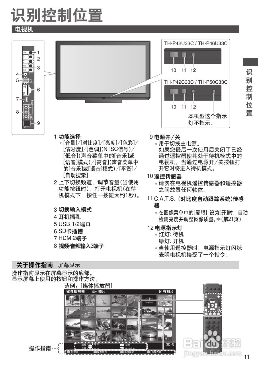 松下TH-P50C33C等离子彩电使用说明书:[2]