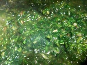 春天鲜爽的咖喱荠菜糙米饭(素食无油)的做法