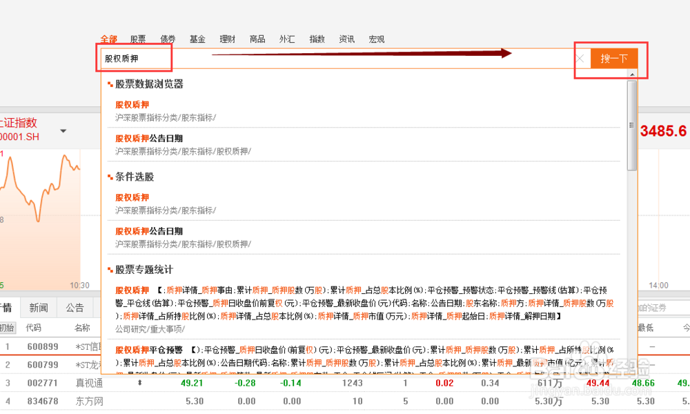 如何查看上市公司股权质押情况