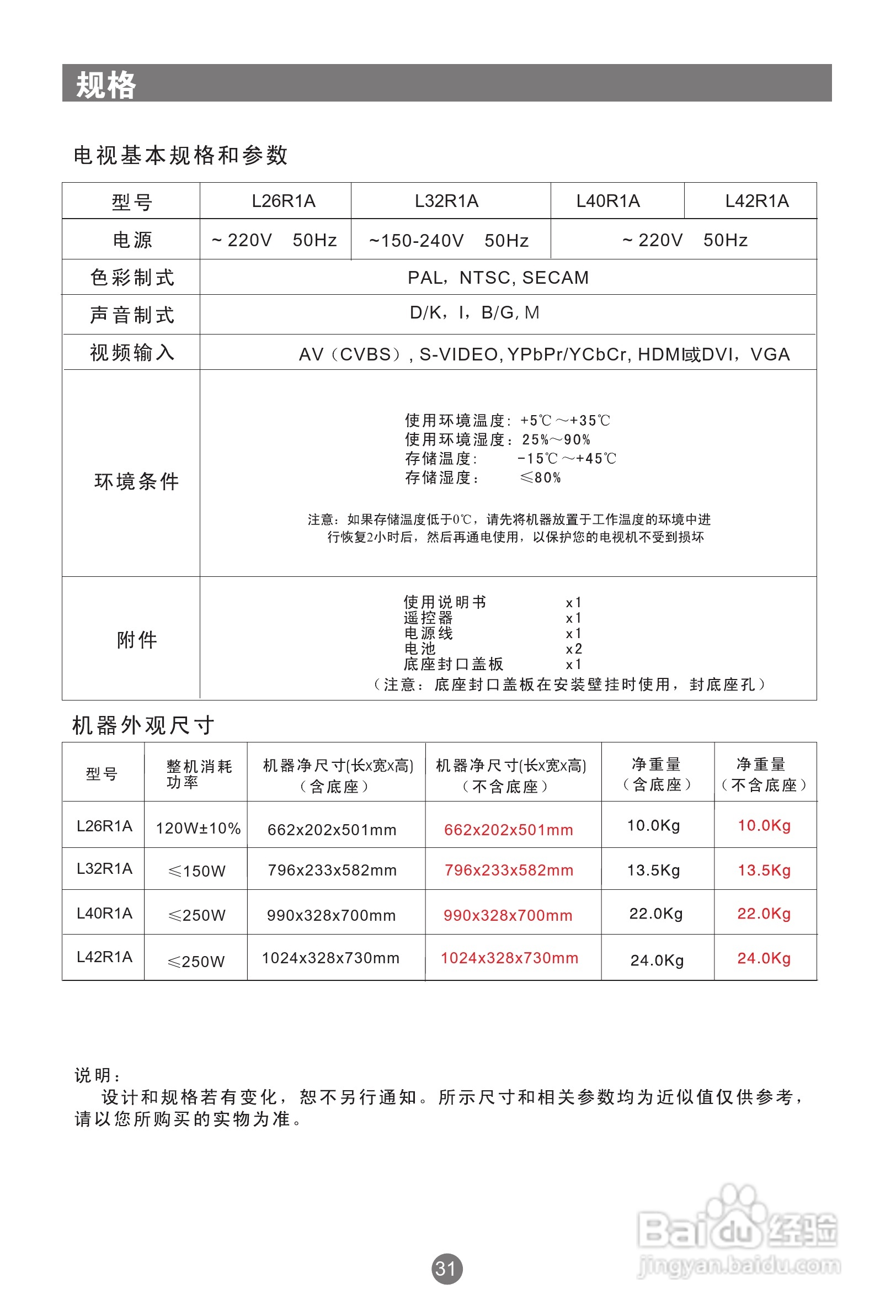海尔L26R1A液晶彩电使用说明书:[4]