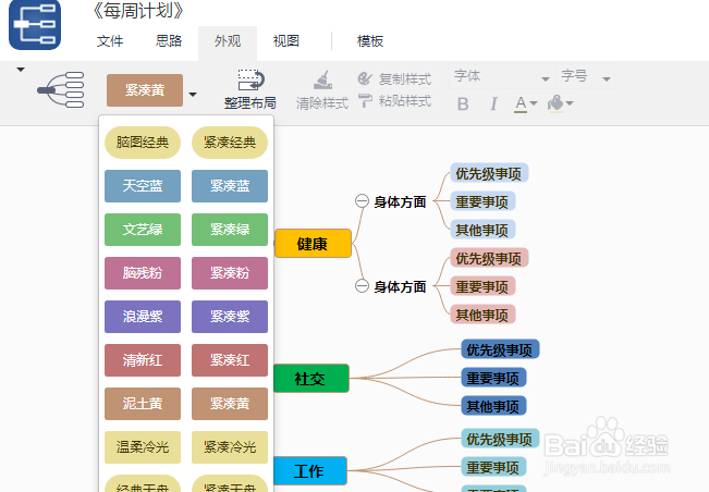 绘制思维导图教程