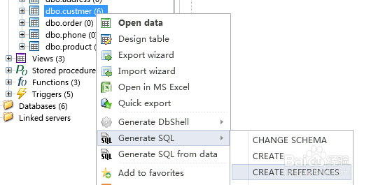 如何用SQL DB Studio生成表CREATE REFEREN语句