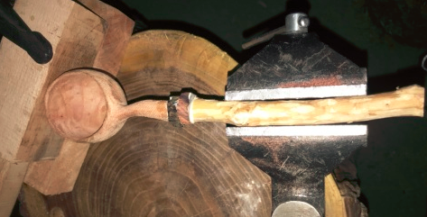 拼接柄香椿木勺