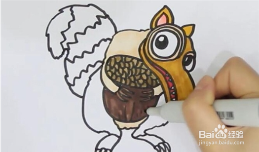 冰河世纪松鼠简笔画