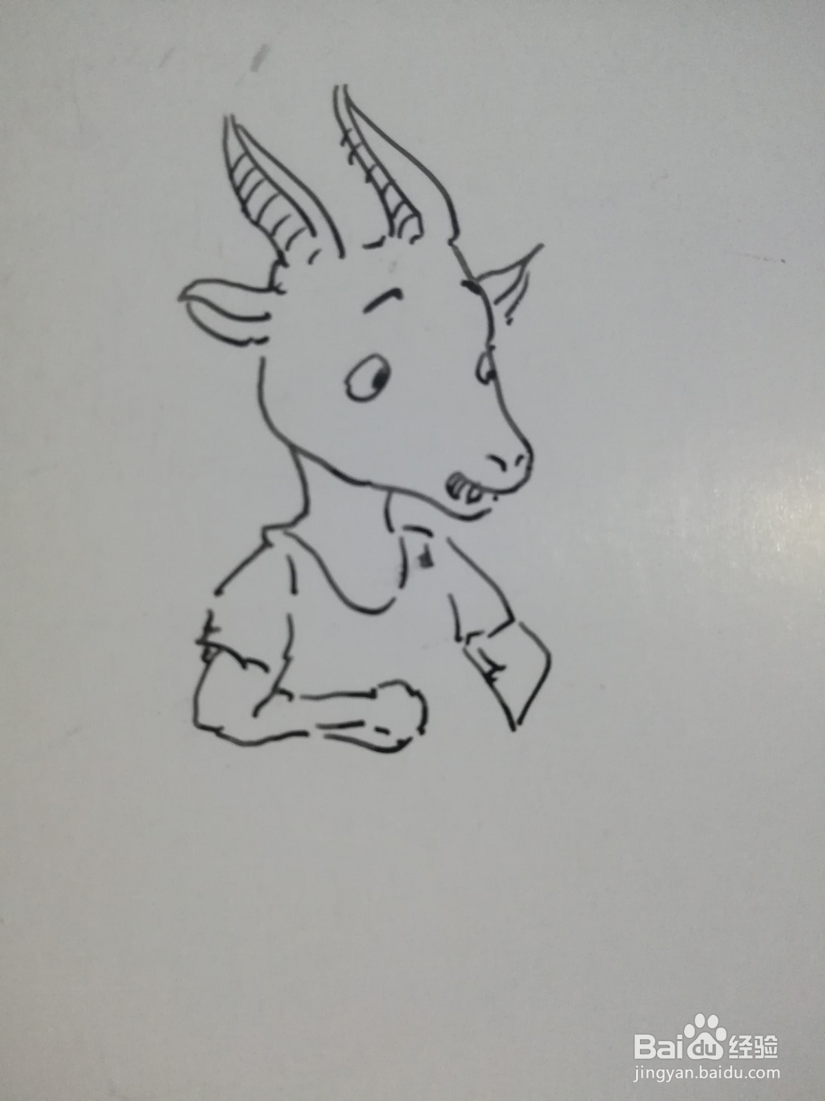 怎么画山羊足球运动员