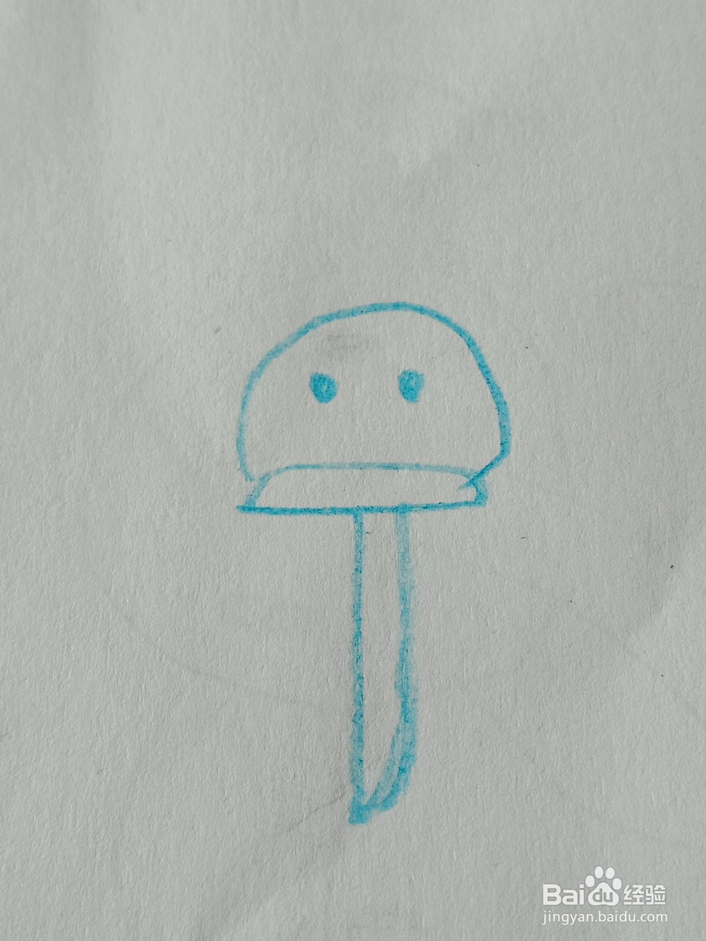 小雪人的简笔画