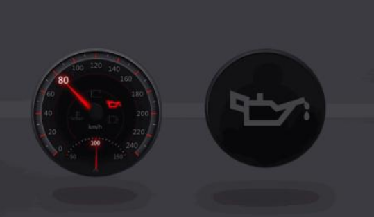 车子显示器上出现一个油壶是什么意思