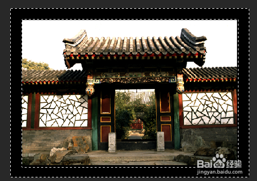 PS怎样添加图片画框