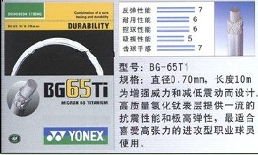 YY羽毛球线类型详解