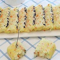 时蔬蛋蒸饭的制作方法