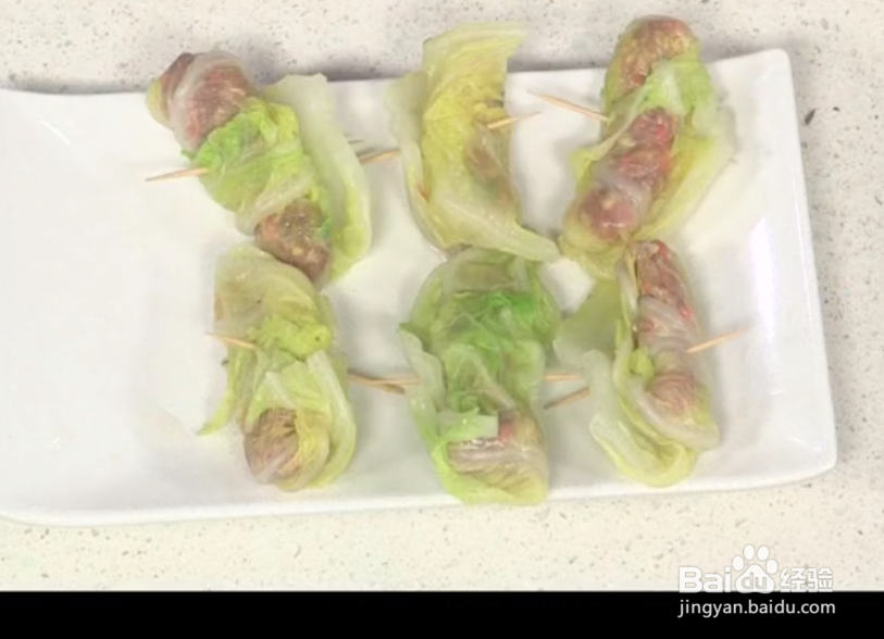 心脏食疗卤白菜卷