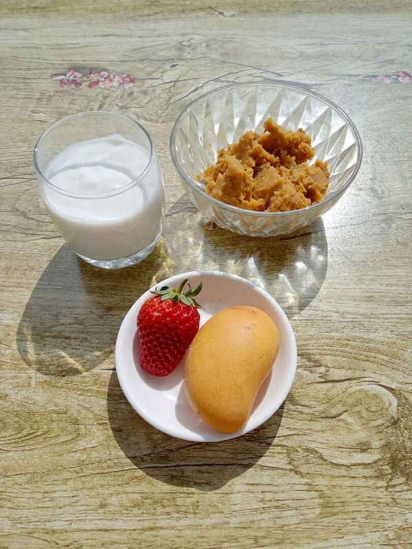 红薯水果酸奶杯