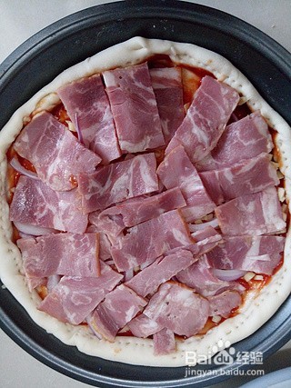 培根玉米粒披萨