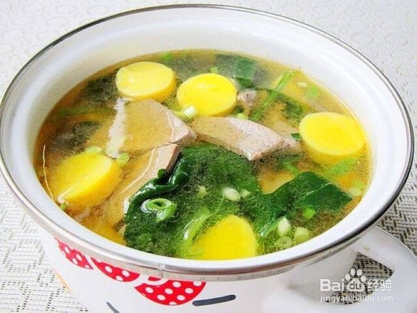 猪肝日本豆腐汤的做法