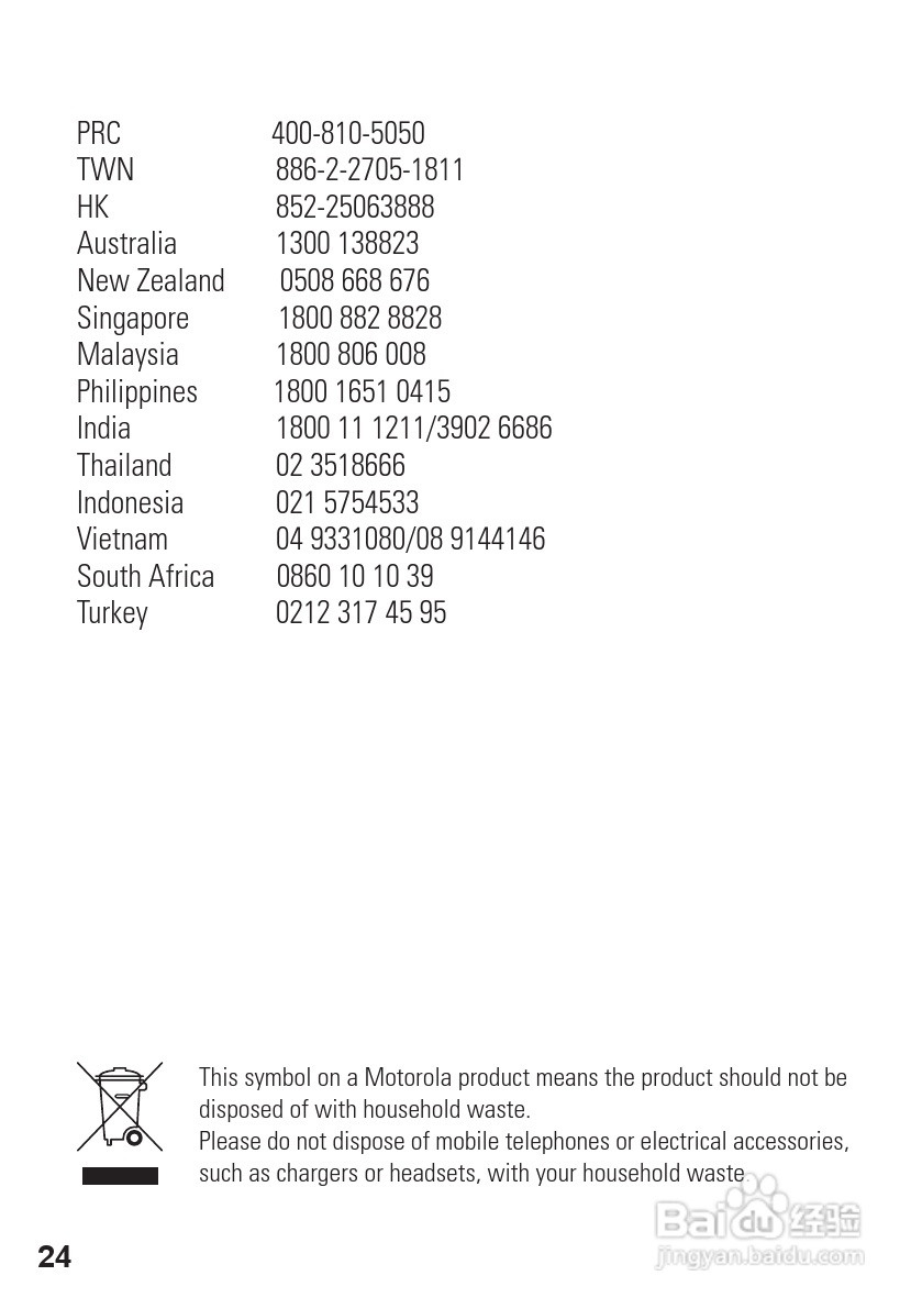 摩托罗拉S605蓝牙耳机使用说明书:[3]
