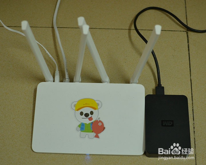 小米路由3如何连接硬盘