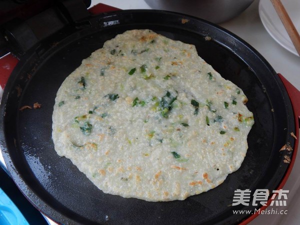 青菜豆渣煎饼