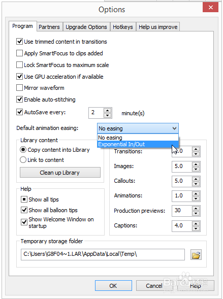 Camtasia studio 8.4中实现真实自然动画的效果