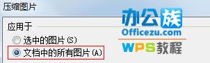 压缩图片大小来降低WPS文档占用空间