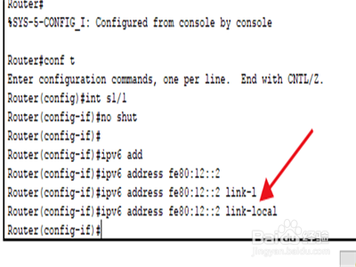 cisco软件怎么配置ipv6 Link-local地址