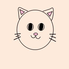 怎么画小猫的简笔画