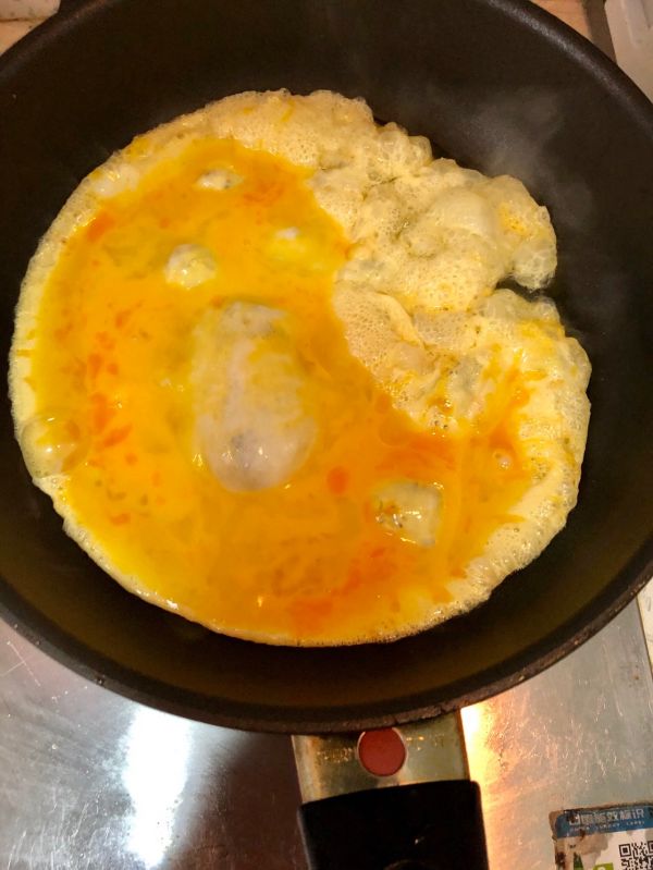 番茄海鲜菇炒鸡蛋