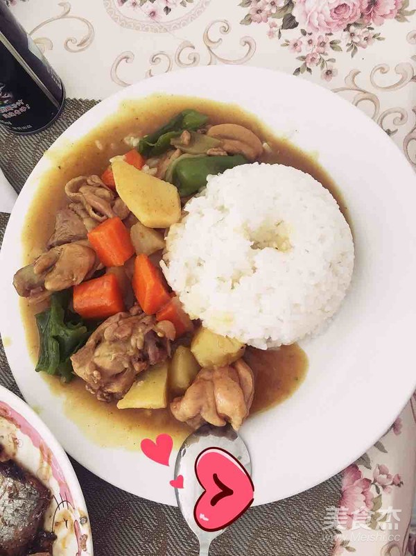 咖喱鸡腿饭的做法
