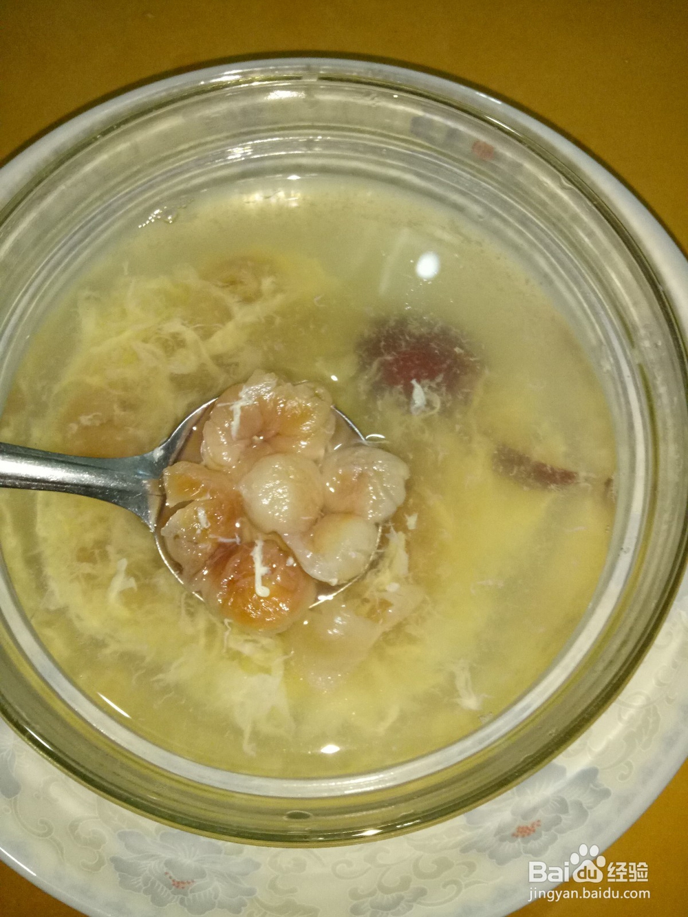 高州桂圆红枣鸡蛋糖水