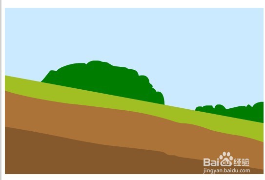 flash绘制一个下坡的场景