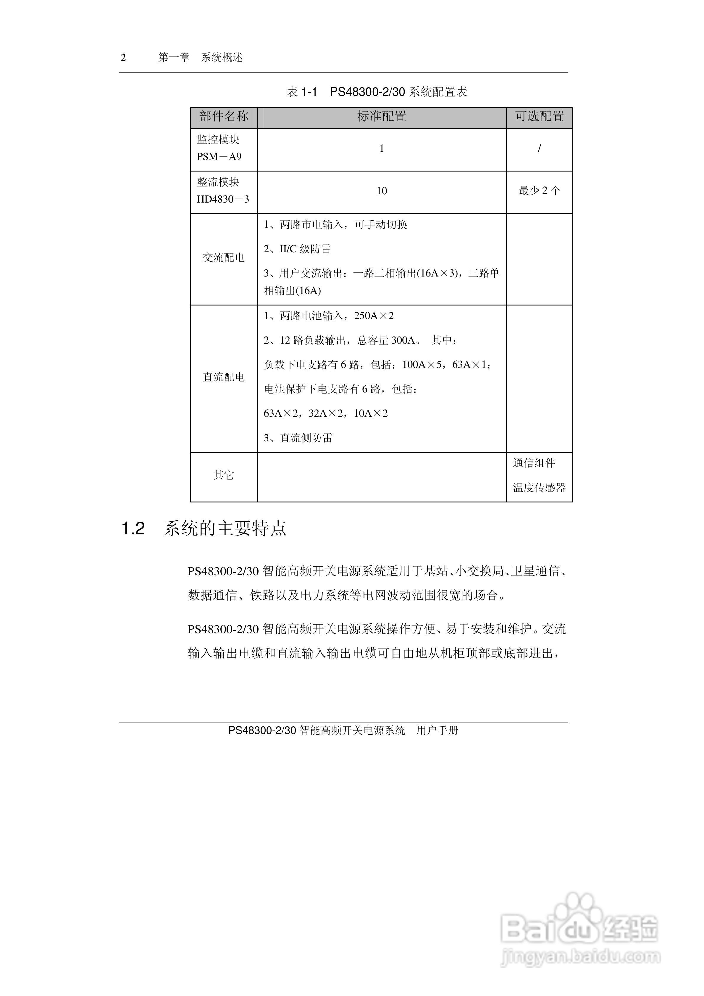 PS48300-30智能高频开关电源系统用户手册:[2]