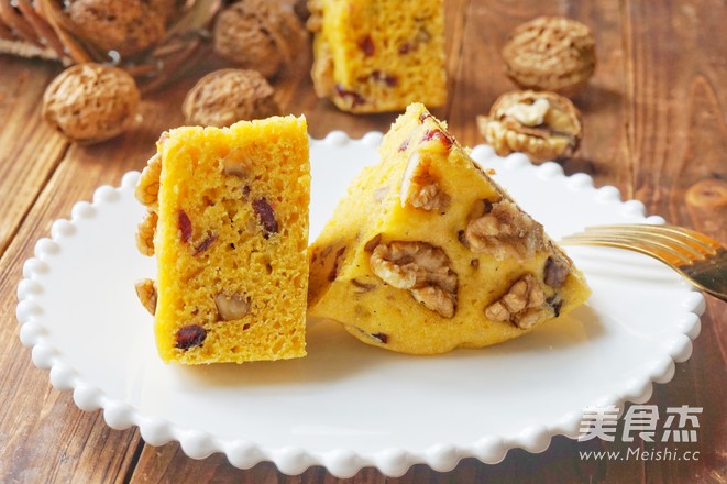 核桃玉米面发糕