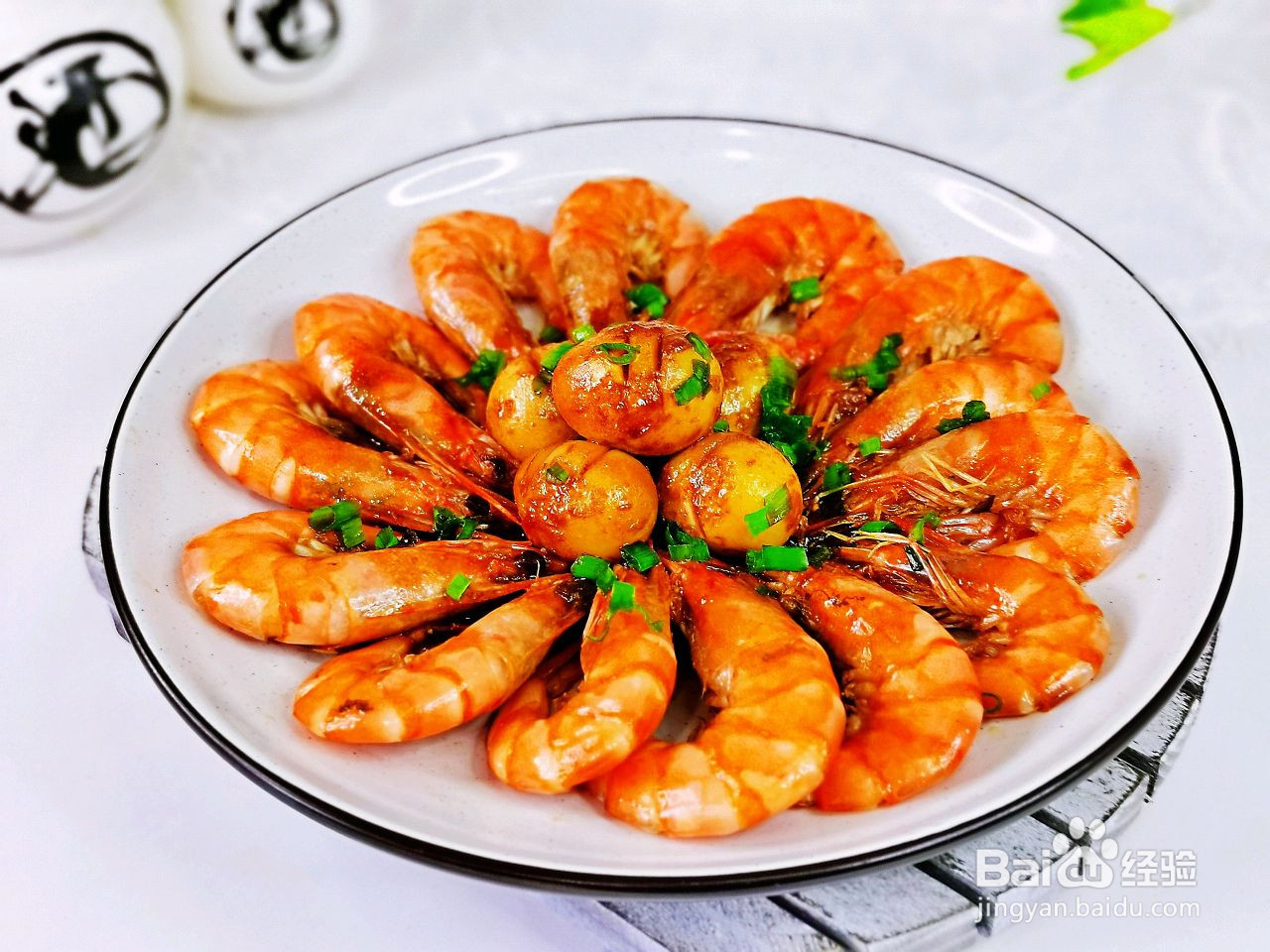 红烧虾焖鹌鹑蛋的做法