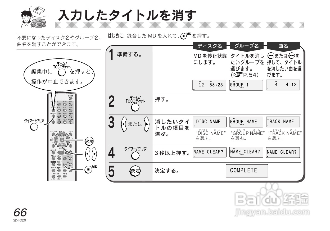 SHARP SD-FX20 CD/MD收音音响使用说明书:[4]