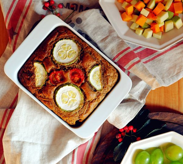 南瓜胡萝卜荞麦蛋糕